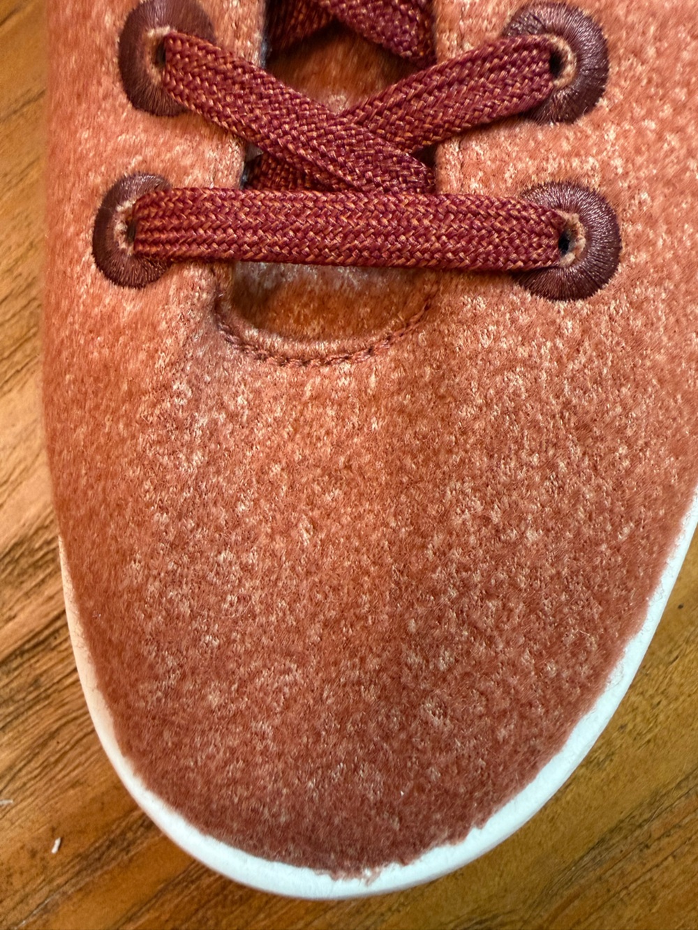 Allbirds Wool Piper Sneakers Rust Wool Mens Size 11 - Picture 10 of 11